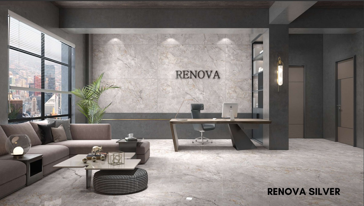 RENOVA SILVER GLOSSY TILES